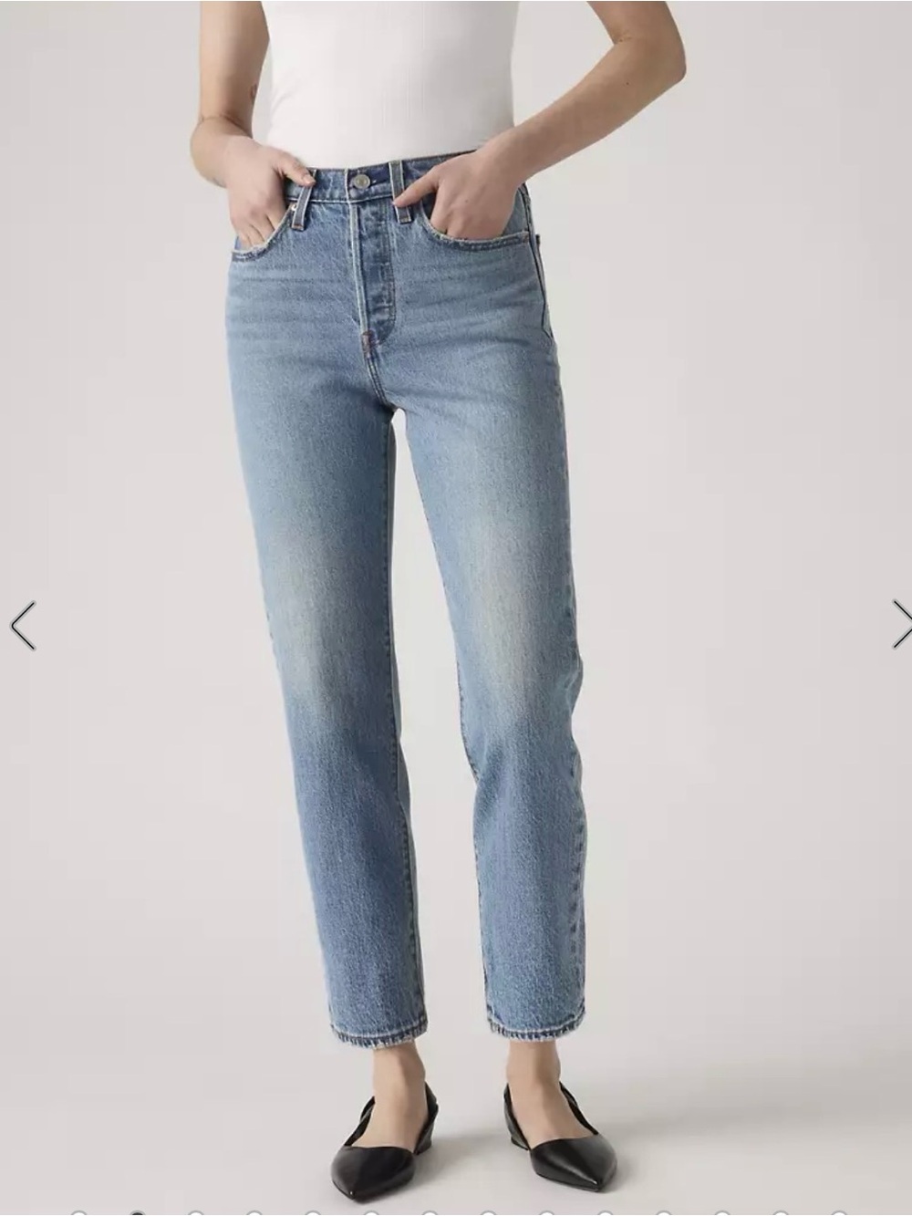 Levi's Light Blue Wedgie Straight-Leg Women's Jeans